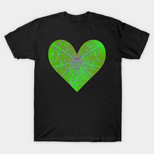 Spider Web Heart V41 T-Shirt